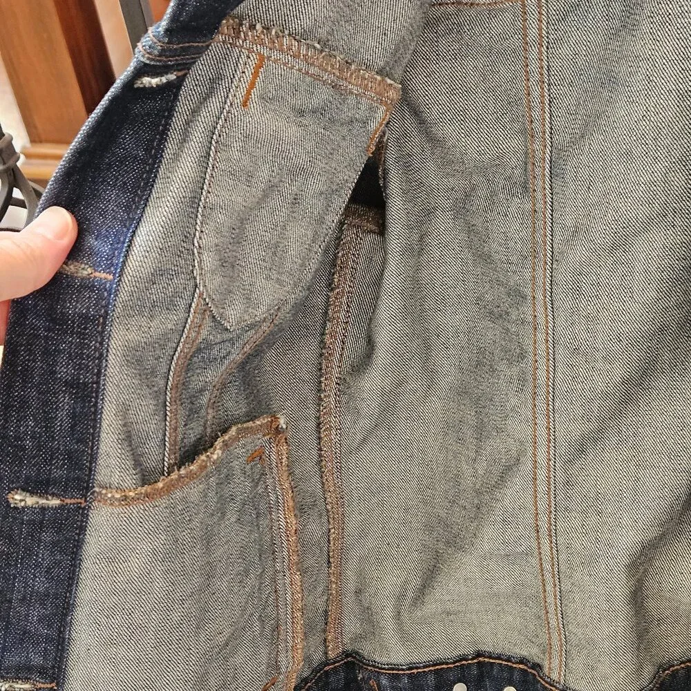 Old Navy Women's Denim/Jean Jacket, Sz Large - Picture 6 of 12